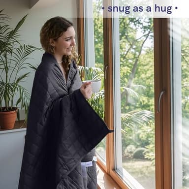 YnM 20lbs Weighted Blanket for Adults, Breathable Heavy Bed Throw Blanket with Cooling Glass Beads for All Season Use, Ideal for One Person of 190lbs (60x80 Inches, Queen Bed, Dark Grey) - Image 4