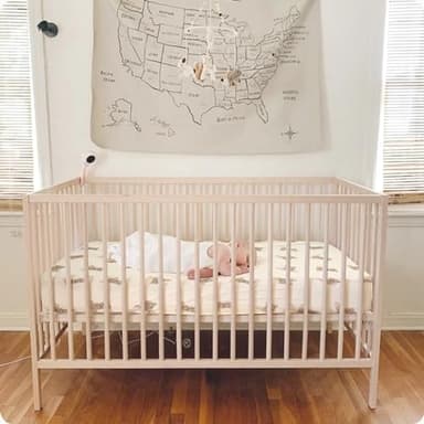 Premium Soft Cotton 52x28 Inches Muslin Crib Sheets Fitted Crib Mattress Sheet for Baby Girls & Boys, Soft Boho Neutral Toddler Bedding Bed Sheets Fits Well Standard Size Crib Mattress 28x52 Inches - Image 8