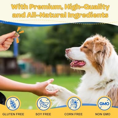 Dog Multivitamin with Probiotics - Dog Vitamins and Supplements - Multivitamin for Dogs with Glucosamine, Omega 3 and Probiotics for Dogs Digestive Health, Immunity, Joint, Hip, Skin and Coat - Image 7