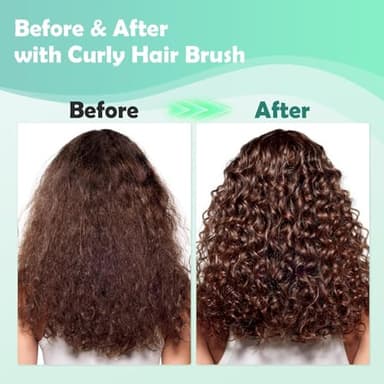Curl Defining Brush, Curly Hair Brush Defining with Side Gear for Combing, Shaping, and Styling Curly Hair, Lightweight Candy Brush Suitable for All Wet or Dry Hair Types for Women and Men - Image 4