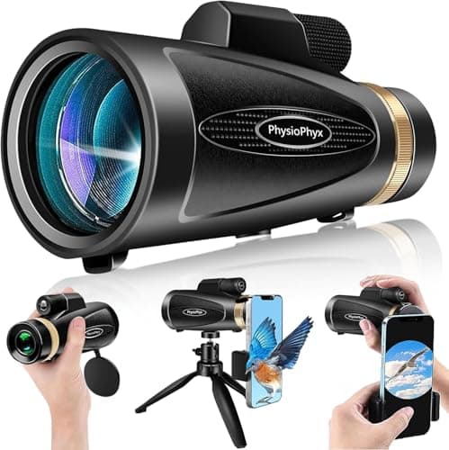 Monocular Telescope 80x100 HD Monoculars for Adults with Tripod & Phone Adapter, Monoculars for Bird Watching Stargazing Camping Hiking Hunting Wildlife Travel - Image 1