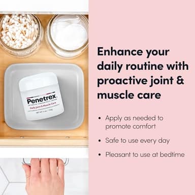 Penetrex Joint & Muscle Therapy - Soothing Comfort for Back, Neck, Hands, Feet - Premium Whole Body Rub with Arnica, Vitamin B6 MSM & Boswellia - Non-Greasy 4oz Cream - Image 4