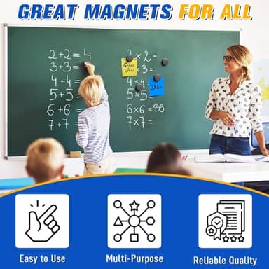 Grtard 50Pcs Small Magnets for Crafts with Adhesive Backing, 18x3mm Ceramic Magnets Strong Craft, Strong Round Circle Magnet Perfect for Button DIY, Craft Hobbies, Science Projects - Image 4