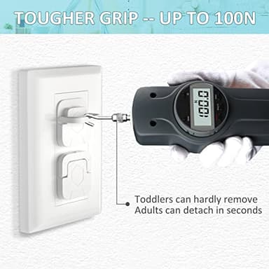 4our Kiddies Baby-Proof Outlet Covers (60 Pack) - Child Safety Electric Plug Protectors to Prevent Power Shock - Image 4