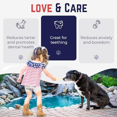 Devil Dog Pet Co. Himalayan Yak Cheese Dog Chews, Large - 1 Pack, 100% Natural & Healthy, Lactose-Free, Long-Lasting Dog Treats, Premium Yak Milk Chew Bones for Dogs - Image 3