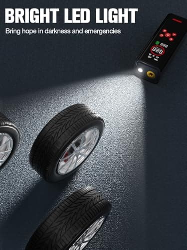 GOOLOO AP150 PRO Tire Inflator Portable Air Compressor, Upgraded UI Color LED Screen & 4X Faster Car Tire Air Pump with Tire Pressure Gauge, 12V Electric Tire Pump with Auto Shut-off for Car,Bike,Ball - Image 7