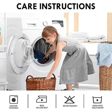 DWCN Blackout Curtains – Thermal Insulated, Energy Saving & Noise Reducing Bedroom and Living Room Curtains, Black, W 42x L 63 Inch, Set of 2 Rod Pocket Curtain Panels - Image 7