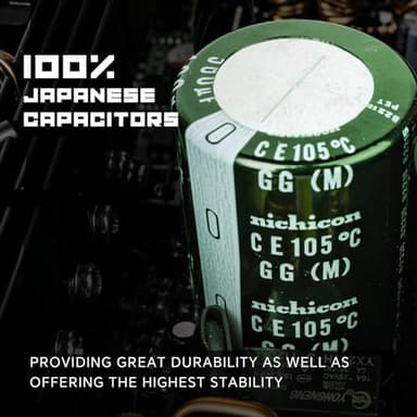 GAMEMAX 850W 80 Plus Gold Power Supply, ATX 3.0 & PCIE 5.0 Ready, 100% Japanese Capacitors, Fully Modular, ARGB SYNC, RGB-850 SE - Image 6