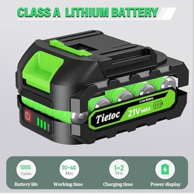 Tietoc Mini Chainsaw 6 Inch with 2 Batteries, Electric Saw Gifts for Men Dad Husband Gardener, Cool Gadgets for Men 2025, Mens Gifts for Fathers Birthday, Perfect Gifts Idea for Mothers Mom Women - Image 4