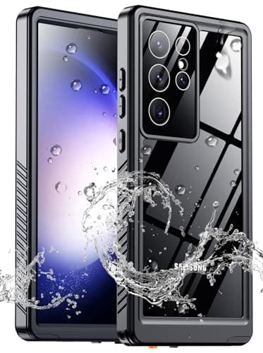 MOZOTER for Samsung Galaxy S23 Ultra Case Waterproof,[IPX8 Underwater Case][Full Body Shockproof & Military Dropproof]Clear Sound Quality Built-in Screen Protector for Samsung S23 Ultra 6.8 inch-Black - Image 1