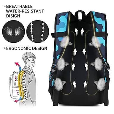 rickyh style School Backpack Travel Bag for Men & Women Lightweight College Back Pack with Laptop Compartmen - Image 5