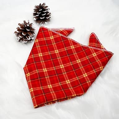 Bobo Rainbow Dog Bandana, 1PC Christmas Dog Bandanas Girl Boy Bibs Scarf Holiday Soft Dogs Kerchief Pet Bandanas Small Medium Large for Dogs Gift - Image 3