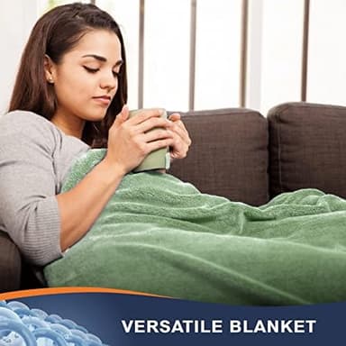 Walensee Fleece Blanket Plush Throw Fuzzy Lightweight (King Size 108x90 Sage Green) Super Soft Microfiber Flannel Blankets for Couch, Bed, Sofa Ultra Luxurious Warm and Cozy for All Seasons - Image 5