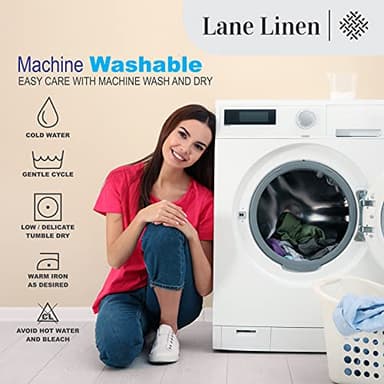 LANE LINEN 100% Egyptian Cotton Queen Sheet Set – Soft & Comfy, No Pill, Fade Resistant, Oeko-Tex Certified, Sustainably Produced, 16" Extra Deep Pocket Bed Sheets – Charcoal - Image 9