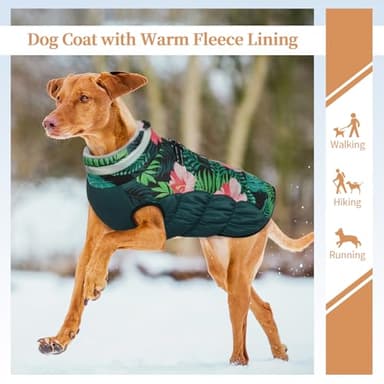 OUOBOB Dog Jackets for Large Dogs, Large Dog Winter Coat, Pet Cold Weather Coats, XXXL Pet Jacket with D-Ring, Waterproof Coat with Back Zipper,Snowsuit Labrador German Shepherd Doberman,XXXL - Image 5