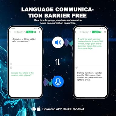 AI Language Translator Earbuds, 144 Languages Translation Earbuds Real Time, OWS Translating Earbuds Headphones Translation Device for iPhone and Android Travel Business Learning - Image 4