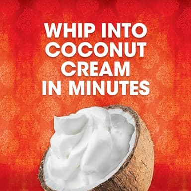 Thai Kitchen Coconut Whipping Cream, Sweetened, No Artificial Colors or Preservatives, Non-Dairy Alternative to Whipped Cream, For Dairy Free Desserts, 13.66 fl oz - Image 4