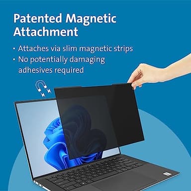 Kensington MagPro™ Magnetic Laptop Privacy Screen 16 inch, Removable 16:10 Laptop Privacy Filter Shield, Anti-Glare, Blue Ray Reduction, Compatible with HP/Dell/Acer/Asus/Lenovo (K55256WW) - Image 2
