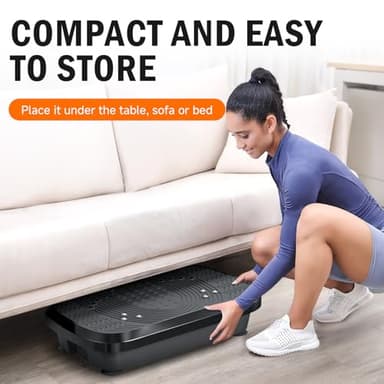 Vibration Plate Exercise Machine, Whole Body Workout Vibration Plate for Lymphatic Drainage, 240 Adjustable Speeds Power Vibrating Plate Home Fitness Platform for Shaping, Max Weight 330lbs - Image 8