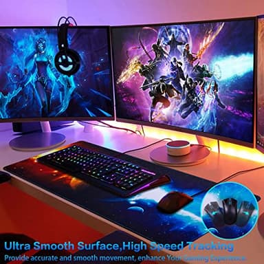 Canjoy Gaming Mouse Pad, Large Extended Mouse Pad Big Computer Mousepad for Home Office Gaming Work 31.5x15.7inch - Image 3