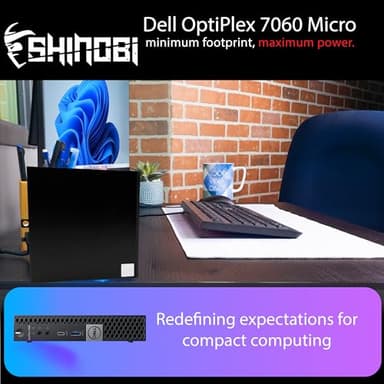Dell OptiPlex 7060 Micro PC | Intel Core i5-8500T | 16GB RAM | 512GB NVME | Windows 11 Pro | Built in AX210 Wi-Fi+ BT | Mini Desktop Computer (Renewed) (16GB RAM + 512GB NVME) - Image 5