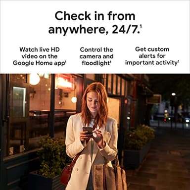 Google Nest Cam with Floodlight - Outdoor Camera - Floodlight Security Camera, White, 1 Count (Pack of 1) - Image 4