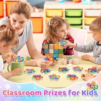 Gigilli 24 Pack Party Favors Fidget Spinners for Kids 4-8 8-12, Goodie Bags Stuffers for Kids 3-5, Pop Mini Fidget Toys Bulk ADHD Classroom Prizes, Toddler Birthday Party Gifts, Adult Anxiety Toys - Image 3