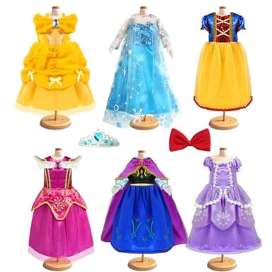 WONDOLL 18 inch Doll Clothes Accessories - 6Pcs Different Princess Costume Dress（NO Doll） - Image 2