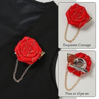 WESIDOM Toddler Dresses Suit Baby Boy Clothes Set Bowtie Shirts+Pants+Vest+Boutonniere Kids Gentleman Wedding Outfit(Black+4-5T) - Image 4