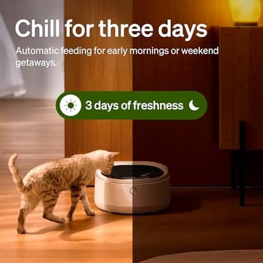 PETLIBRO Automatic Cat Feeder Wet Food Refrigerated New Upgraded APP Control,3 Days Freshness 3 Meals,Semiconductor Cooling&Quick Chills Wet Food Dispenser,Polar WiFi Timed Auto Pet Feeder for Cat Dog - Image 2