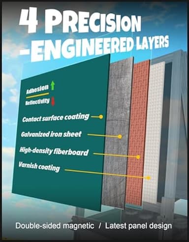 JOYOOSS Kids Wooden Easel with Paper Roll - Adjustable Magnetic Double Sided Drawing Board Whiteboard & Chalkboard Dry Easel Board,Children Art Easel for 3~12 Years Kids Boys Girls Painting Drawing - Image 9