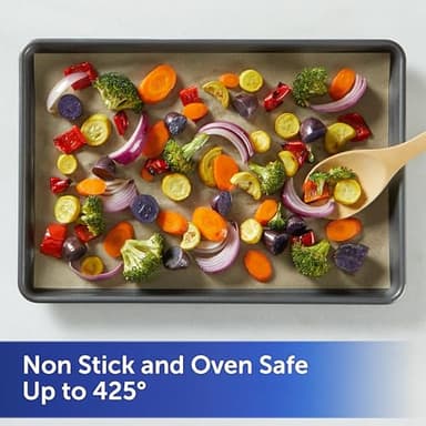 Reynolds Kitchens Unbleached Parchment Paper Roll, Non Stick Parchment Paper for Cooking and Baking, Oven Safe up to 425 Degrees, Chlorine-Free, 45 Feet x 12 Inches, 45 Total Sq. Ft. - Image 4