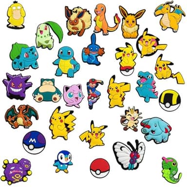 Anime Croc Charms for Sandals Clogs, 30PCS Adorable Cute Shoe Charms for Boys Teens Kids, Cartoon Shoe Accessories for Party Favor - Image 3