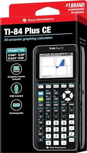 Texas Instruments TI-84 Plus CE Color Graphing Calculator, Black - Image 7