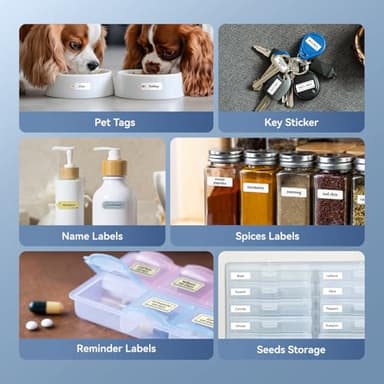 NIIMBOT Label Maker Machine D11 Label Printer Portable Wireless Connection Multiple Templates Available for Phone Easy to Use Office Home Organization USB Rechargeable - Image 5