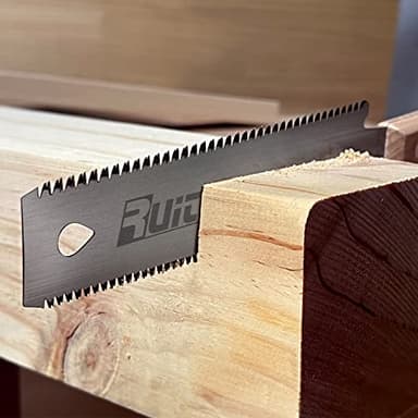 RUITOOL Japanese Hand Saw 6 Inch Double Edge Sided Pull Saw Ryoba SK5 Flexible Blade 14/17 TPI Flush Cut Beech Handle Wood Saw for Woodworking Tools - Image 5