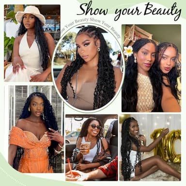 Human Braiding Hair for Boho Braids 120g 20 Inch 12A Deep Water Wave Bulk Human Hair Knotless Boho Braiding Curly 100% Virgin No Weft Extensions Bohemian Braids 3 Bundles/Pack Natural Color - Image 6