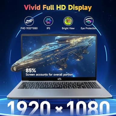 15.6 FHD IPS Student-Laptop, 16GB RAM 1TB SSD 4-Cores Pentium N100 (Beat i3-1115G4 Up to 3.4GHz) Computer with Backlit Keyboard Fingerprint WiFi 6 Win11 - Image 8