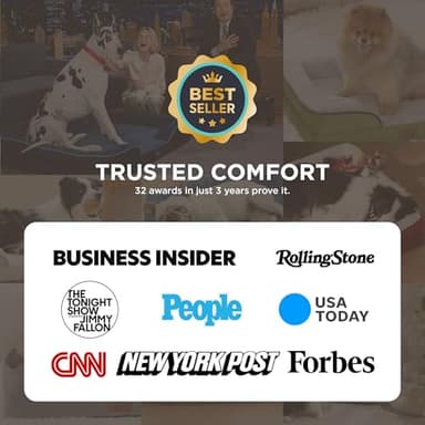 Bedsure Orthopedic Dog Beds Large Sized Dog - Washable Large Dog Cat Bed Waterproof, Comfort Dogs Couch Sofa with Washable Removable Cover, Pet Bed with Nonskid Bottom, Boreal Canopy Green, 35" - Image 2