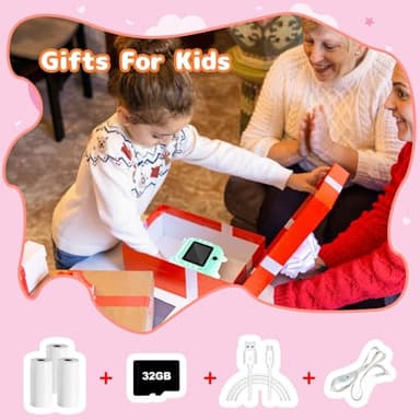 Instant Print Camera for Kids, Christmas Birthday Gifts for Girls Boys, Selfie Digital Camera with 1080P Videos, Portable Camera Toy for 4 5 6 7 8 9 10 Years Old boy with Print Paper & 32G Card - Image 7