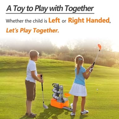 iPlay, iLearn Kids Golf Toys Set W/Left & Right Club Head, Boys Outdoor Sport Toy Age 3-5, Toddler Indoor Golf Ball Game, Child Exercise Active, Yard Play Birthday Gift 4 6 7 8 Year Olds Toddler Girl - Image 6