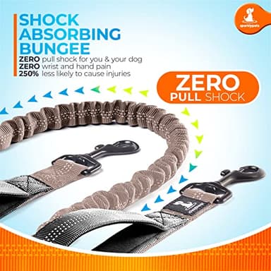 SparklyPets - Hands Free Dog Leash with Reflective Stitches - Waist Leash for Medium & Large Dogs Walking, Hiking, Training, Jogging, Canicross, Running - Image 2