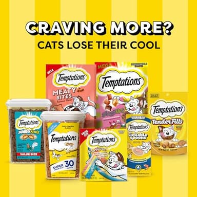 Temptations Classic Crunchy and Soft Cat Treats Tasty Chicken Flavor, 16 oz. Tub - Image 12