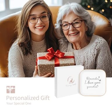 Grandma Gifts – Jewelry Dish, grandma birthday gifts, Elegant Trinket Tray for Rings, Best Grandma Ever Keepsake, Sentimental Gift from Grandkids, Sweet and Thoughtful Gift For a GrandmaGrandma) - Image 4