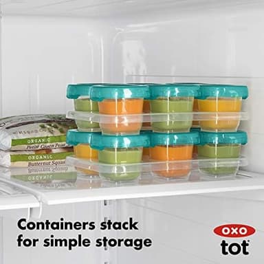 OXO Tot 12-Piece Baby Blocks Set, Teal - Image 7