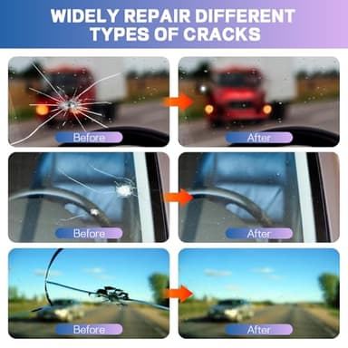 Windshield Repair Kit, 2 Bottles Nano Glass Crack Repair Liquid Quick Windshield Repair for Chips, Cracks, Bulls-Eye and Star-Shaped Crack. - Image 4