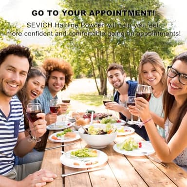 Sevich Hairline Powder，Instantly Conceals Hair Loss, Root Touch up Powder, Hair Shadow Toppers for Women & Men, Touch Up for Thinning Gray Hair, Windproof & Sweatproof, Medium Brown - Image 8