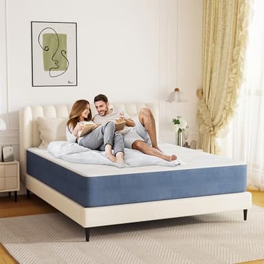 PurrJoys 10 Inch Firm Full Mattress,Full Size MattressCooling Memory Foam with Washable Zipper Cover, Pressure Relief & Firm Support, Easy Setup - Image 6