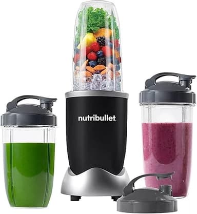 NutriBullet Pro 900W Single-Serve Blender Exclusive Bundle (Black Stainless) - Image 1