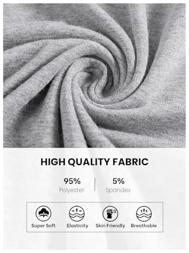 QIANXIZHAN Women's Harem Pants, High Waist Yoga Boho Trousers with Pockets Grey L - Image 4